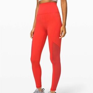 Lululemon Coral Mastered Motion High-Rise Tight 28" - Size 4